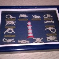 Картина моряшки възли в рамка-17/12см-внос швеицария, снимка 5 - Антикварни и старинни предмети - 14517812