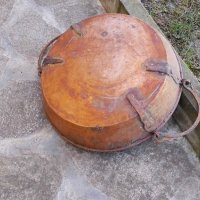 Стара кована медна бакърене тава, снимка 9 - Антикварни и старинни предмети - 20516182
