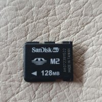 Sandisk 128mb M2 Карта Памет, снимка 1 - Карти памет - 24760682