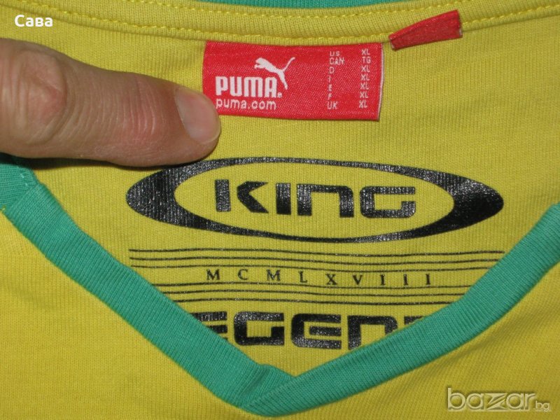 Тениска PUMA   мъжка,Л-ХЛ   /жълта и сива/, снимка 1