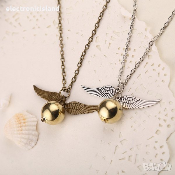 Колие стил Хари Потър Снитч Куидич Harry Potter Snitch Quidich, снимка 1