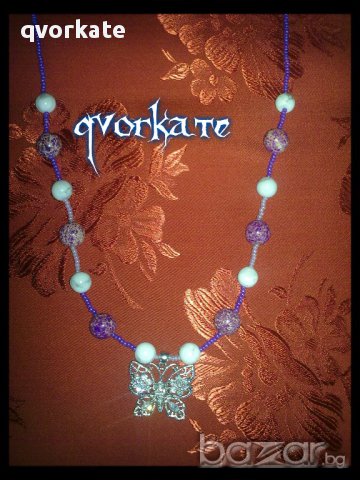 Колие Пеперуда, снимка 2 - Колиета, медальони, синджири - 9207872