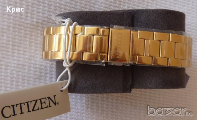 Нов ! Ръчен часовник Цитизен Сваровски Златен цвят, Citizen Swarovski Gold ToneED8122-59A, снимка 18 - Дамски - 12154134