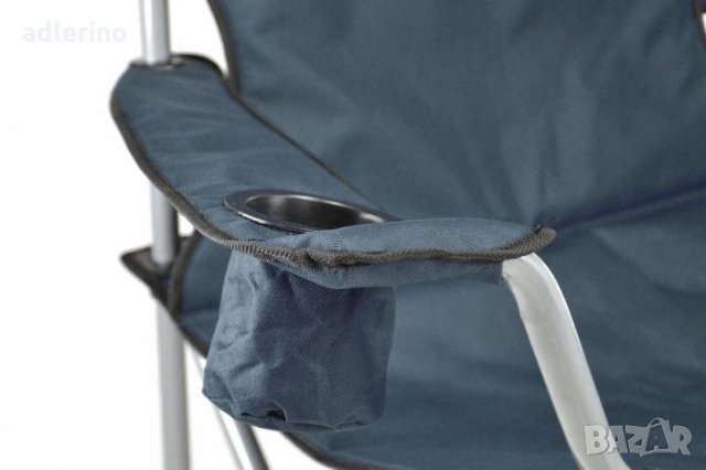 Рибарски стол, сгъваем стол, пикник стол, къмпинг стол, тъмно синьо - 160 кг - екстра стабилен, снимка 9 - Къмпинг мебели - 25046769