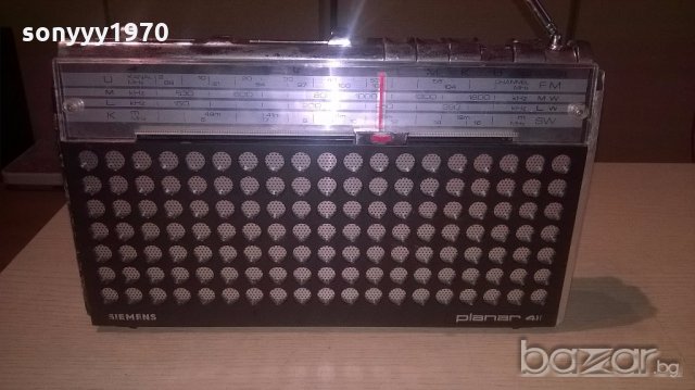 siemens planar 411-germany-31х18х6см-внос швеицария, снимка 6 - Ресийвъри, усилватели, смесителни пултове - 18298793
