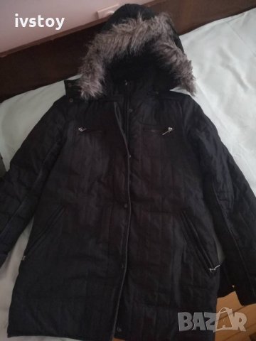 Дамско зимно яке с качулка размер L, снимка 3 - Якета - 22896195