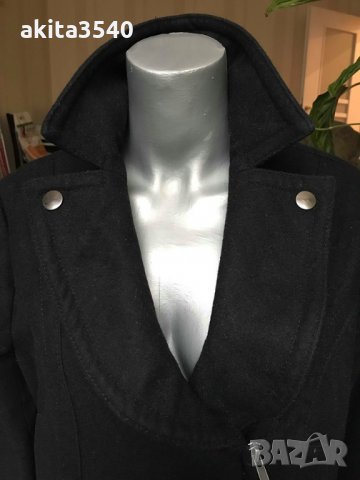 Късо черно палто, снимка 5 - Палта, манта - 24291665