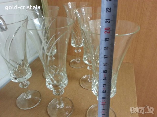 кристални чаши , снимка 2 - Антикварни и старинни предмети - 24963943