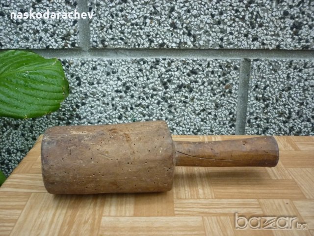 Автентично старинно дървено чукало, снимка 4 - Антикварни и старинни предмети - 19505628
