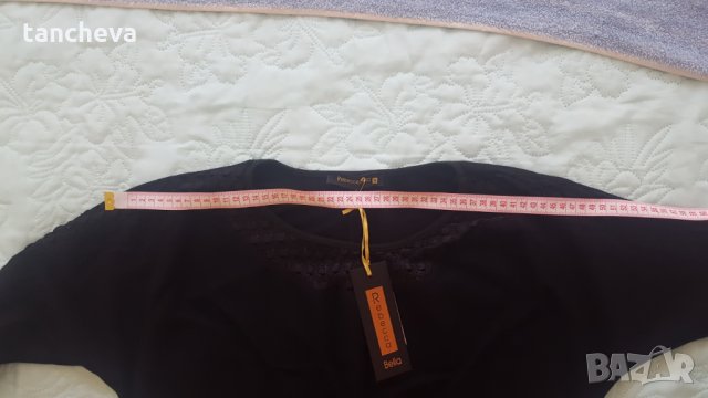 Стилна Черна Рокля с колан-M, L, снимка 6 - Рокли - 23295944