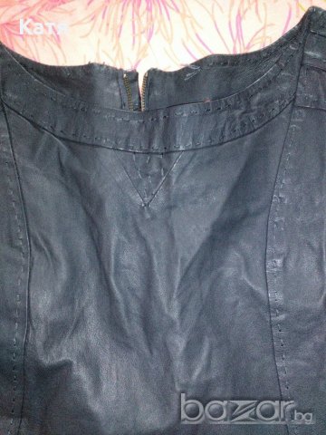 Кожена рокля от естествена кожа на Object, М, снимка 6 - Рокли - 20884710