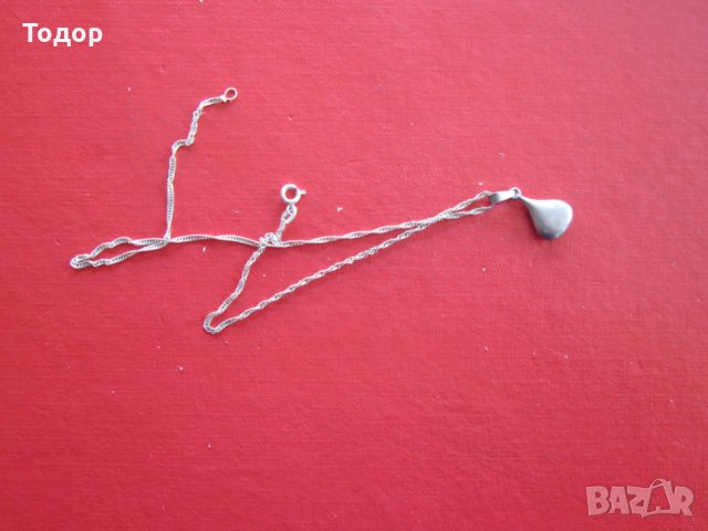 Прекрасно сребърно колие медальон 925, снимка 5 - Обеци - 22692579