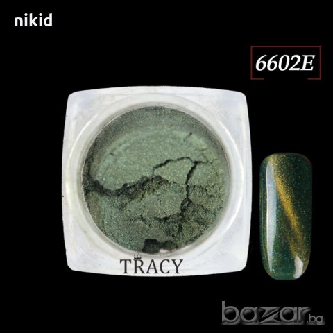 3D прах пудра пигмент ефект котешко око декорация нокти маникюр, снимка 3 - Продукти за маникюр - 18219448