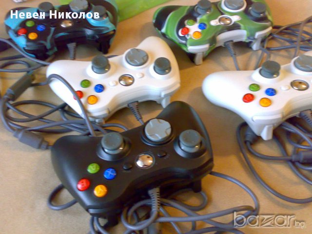 Xbox360 контролер, нов, с кабел - ЧЕРЕН ( controller, pad ), снимка 6 - Аксесоари - 13334054