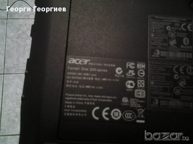 Продавам лаптоп за части Acer Ferrari One 200, снимка 1 - Части за лаптопи - 17207440