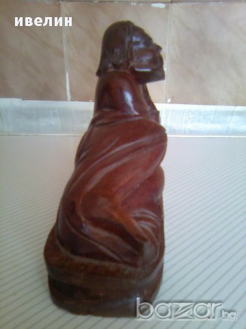 дървена статуетка, снимка 5 - Статуетки - 11274773