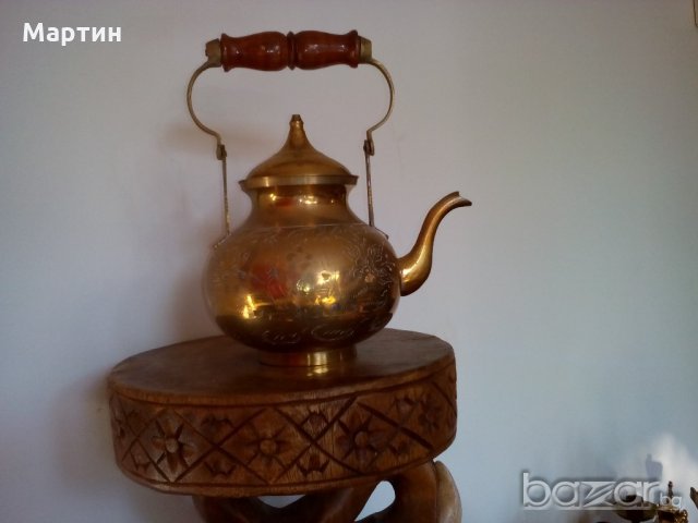 1956г. Масивен бронзов - Чайник - 1 бр. ( 777954) , снимка 3 - Сервизи - 18312515