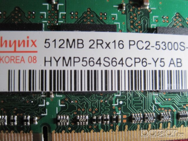 Памет за лаптоп и PC, RAM памети,  1 GB, DDR 2, 512 МВ, снимка 4 - RAM памет - 19204819