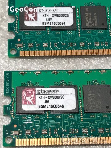4GB (2x2GB) DDR2 Kingston PC2-6400R (800Mhz,KIT,CL-3,ECC), снимка 3 - RAM памет - 21046846