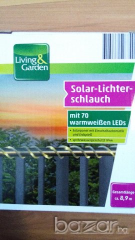 Соларен маркуч със 70 LED лампички, 7м - нови!, снимка 2 - Лед осветление - 20207810