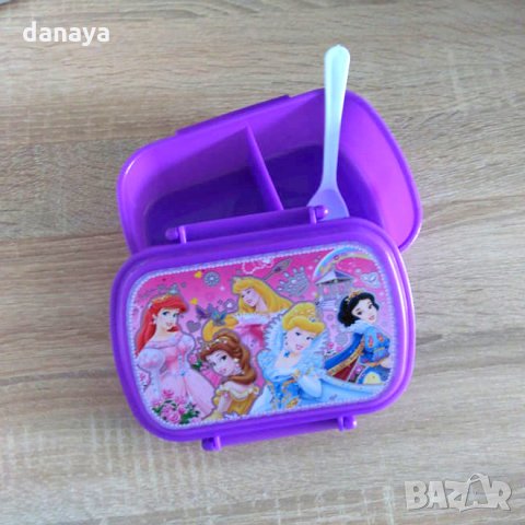 Детска кутия за обяд с лъжичка Disney кутия за храна с 2 отделения, снимка 7 - Органайзери - 23096289