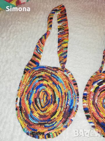 Ръчно плетени артикули от найлонови торбички, снимка 12 - Други - 24869364