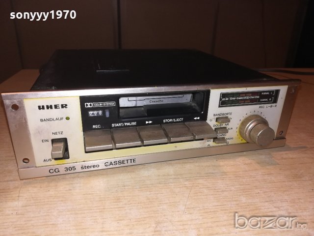 uher cg305 deck-made in japan-23.5х25х7см-внос швеицария, снимка 4 - Декове - 20651803