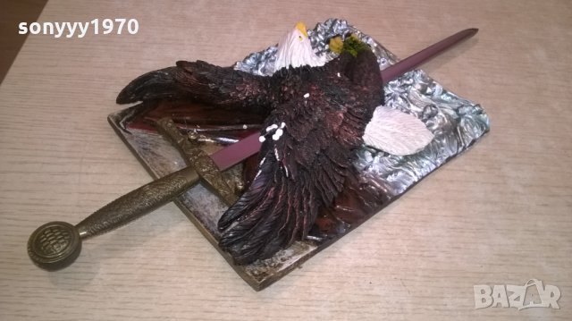 Сувенирен меч-ретро колекция-36х15см-внос швеицария, снимка 4 - Колекции - 23647795