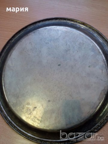 Стар гравиран поднос, снимка 3 - Антикварни и старинни предмети - 19625775