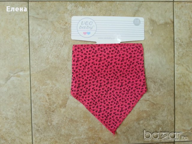 Лигавник "бандана" - "Цветя"