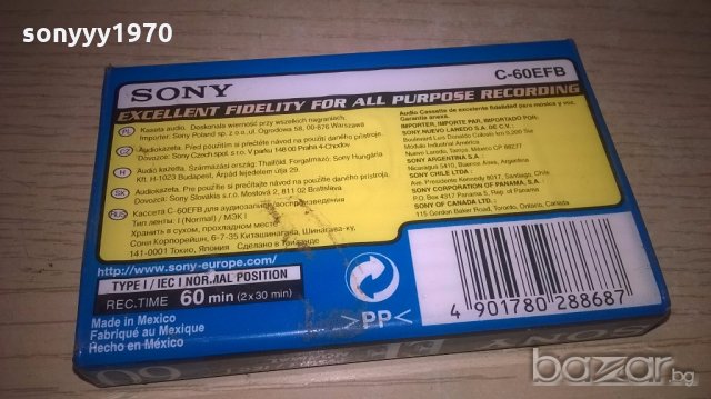 sony ef60-аудио касета-внос швеция, снимка 5 - Аудио касети - 19248102