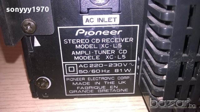 Pioneer xc-l5 cd stereo receiver-made in uk-внос швеицария, снимка 12 - Ресийвъри, усилватели, смесителни пултове - 13907182