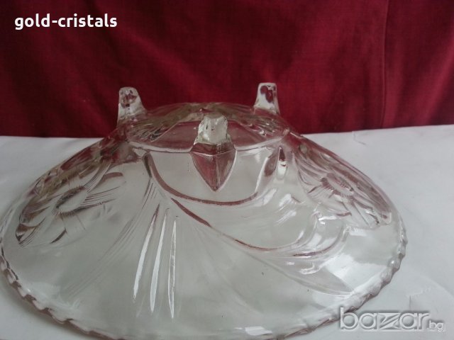стъклена купа фруктиера , снимка 7 - Антикварни и старинни предмети - 20416552