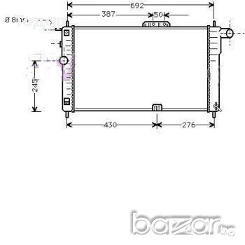 Воден радиатор DAEWOO № hk1520