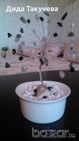 Дръвчета от естествени камъни.Добрият подарък носещ избрана енергия за Вас и другите., снимка 9 - Декорация за дома - 16172932