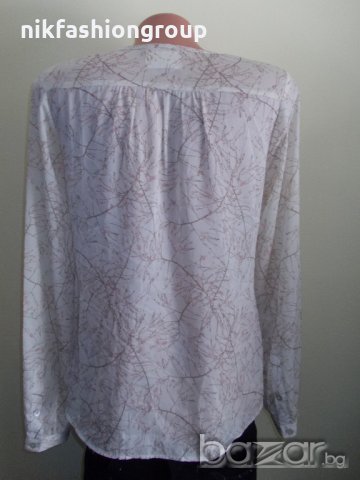 Риза екрю с шарка H & M,   M размер, снимка 3 - Ризи - 20585109