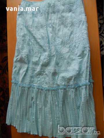 Солирана памучна пола с дантела на Pretencii, N 46