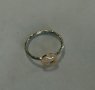 сребърен пръстен със злато, снимка 3