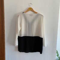 Дамска блуза в черно и бяло, снимка 5 - Блузи с дълъг ръкав и пуловери - 24719169
