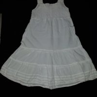 Детска бяла рокля с презрамки , ластичен гръб марка OVS Kids, снимка 3 - Детски рокли и поли - 23816116