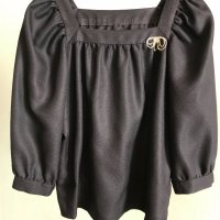 Черна официална блузка, снимка 1 - Ризи - 23100240