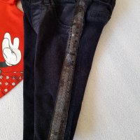 Панталон с паети 3-6 месеца, снимка 1 - Комплекти за бебе - 24569527