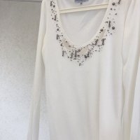 Луксозна дизайнерска блуза KATHY HEYNDELS, снимка 4 - Блузи с дълъг ръкав и пуловери - 22327083