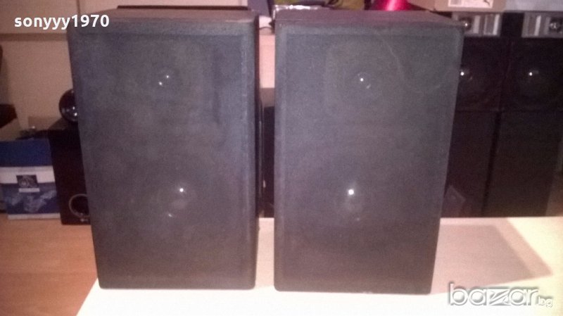 speaker system 2х100watt/8ohm-35x21x17см-внос швеицария, снимка 1