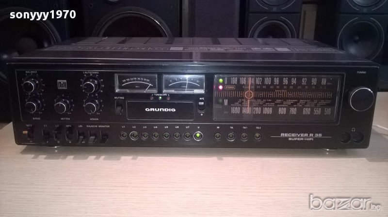 Grundig super hifi r35-receiver-made in germany-внос швеицария, снимка 1
