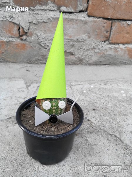 Коледен подарък-кактус с декорация, снимка 1