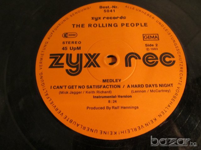 Рядка Грамофонна плоча Ролинг Стоунс, The Rolling Piople - Medley  - изд. 80те години ., снимка 3 - Грамофонни плочи - 20484500