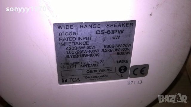 toa profi speakers-made in japan-20х20см-внос швеицария, снимка 10 - Тонколони - 23751490