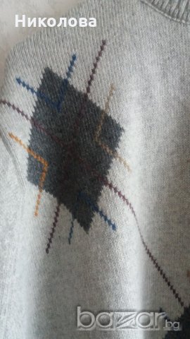 Мъжки вълнен пуловер, снимка 3 - Пуловери - 20879068