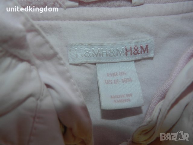 H&M - светло розово яке в идеално състояние, снимка 2 - Бебешки якета и елеци - 23775858